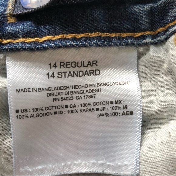 Old Navy Loose Bootcut Didley Girls Size 14R - Picture 3 of 4